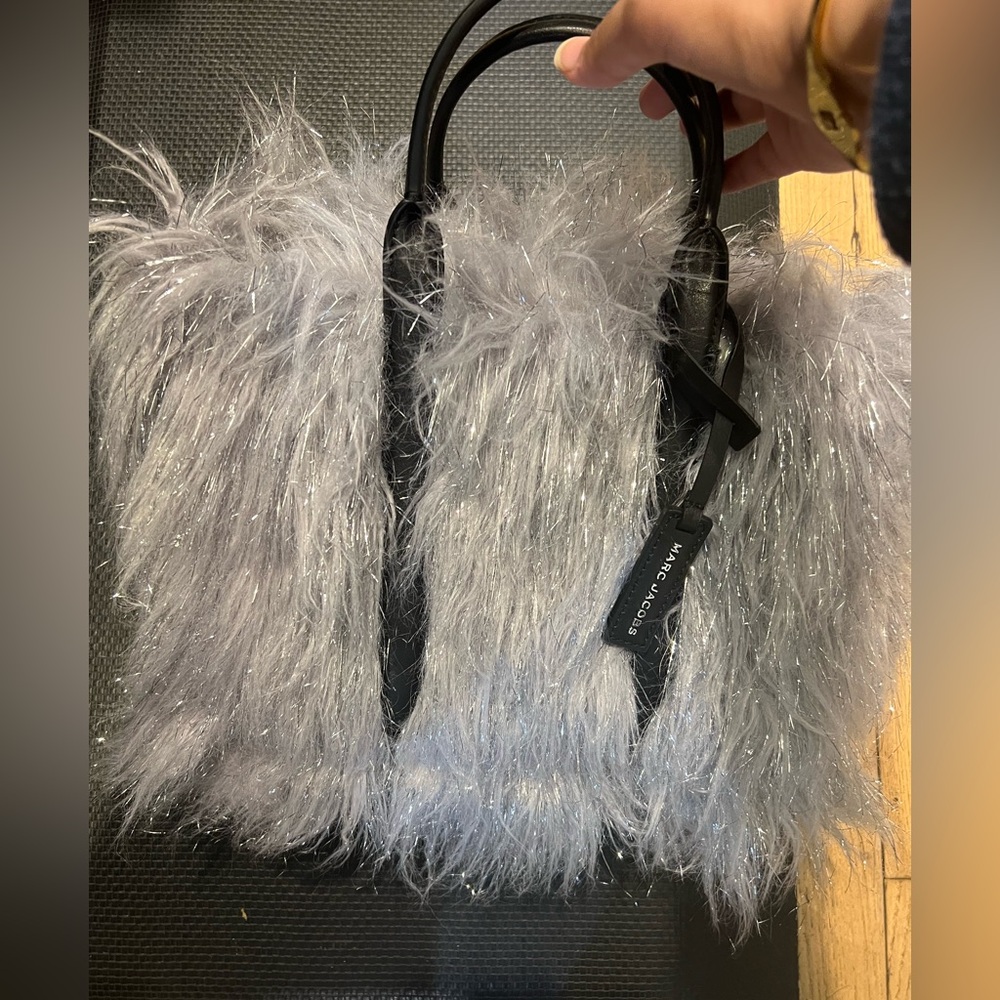 Marc Jacobs Gray Fluffy Handbag